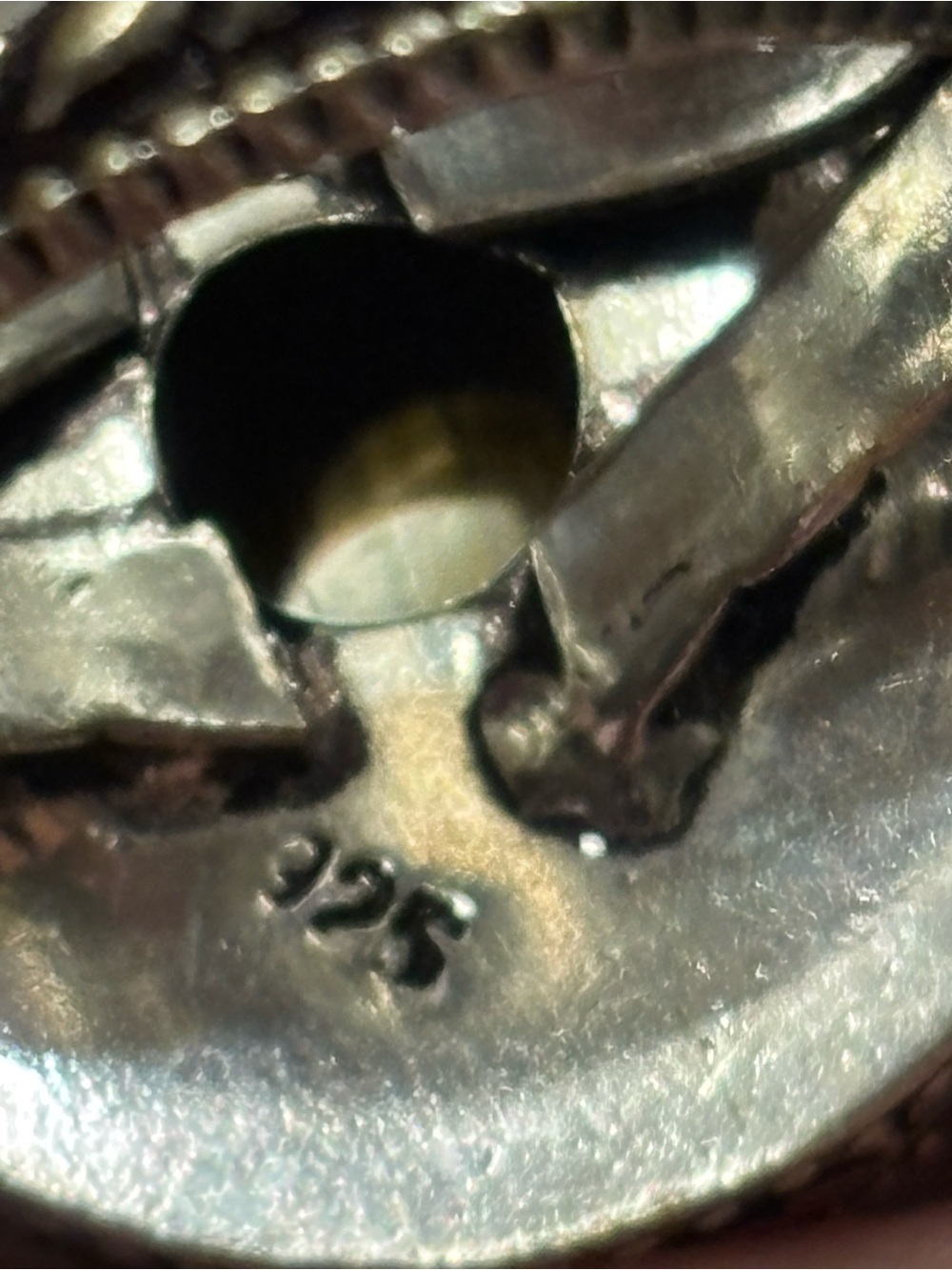 Bold Silver 925 stamped Tiger's Eye Statement Ring - Picture 9 of 9
